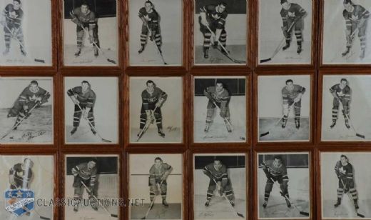 Framed Late 1940s Quaker Oats Premium Photo Collection of 23