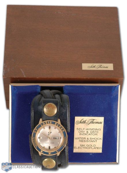 1970s Gary Unger St. Louis Blues Presentation Wristwatch