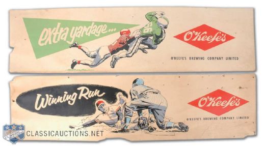 1950s OKeefe Brewery Sports Themed Bus and Tram Advertising Poster Collection of 2