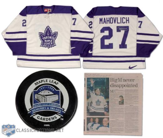 Frank Mahovlichs MLG Memories & Dreams Collection of 3