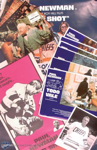 1977 Slap Shot Movie Poster and Lobby Card Collection of 19