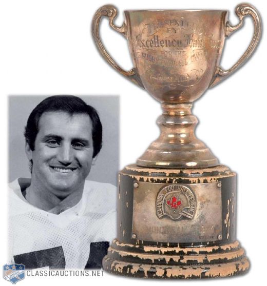 Peter Dalla Rivas 1974 Montreal Alouettes Grey Cup Trophy