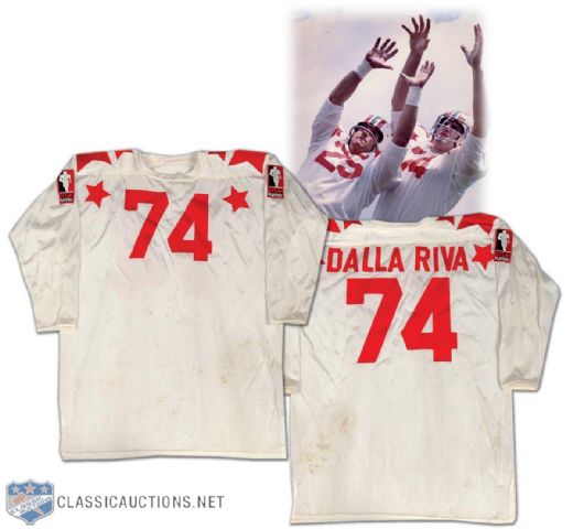 Peter Dalla Rivas 1972 Game Worn CFL All-Star Game Jersey