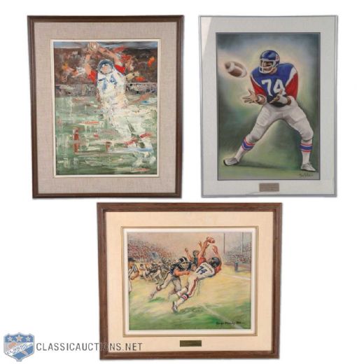 Peter Dalla Riva Framed Action Portrait Collection of 3