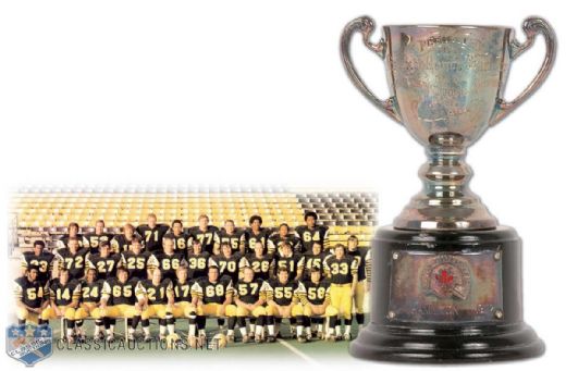 Tony Gabriels 1972 Hamilton Tiger-Cats Grey Cup Trophy (4 5/8")