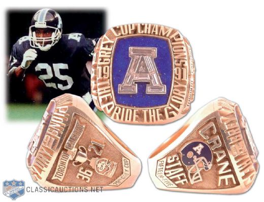 1991 CFL Toronto Argonauts Grey Cup Championship Ring