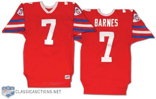 Joe Barnes 1985 CFL Montreal Concordes Game Worn Jersey