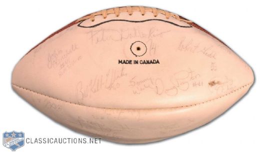 1979 Montreal Alouettes Team Signed Football