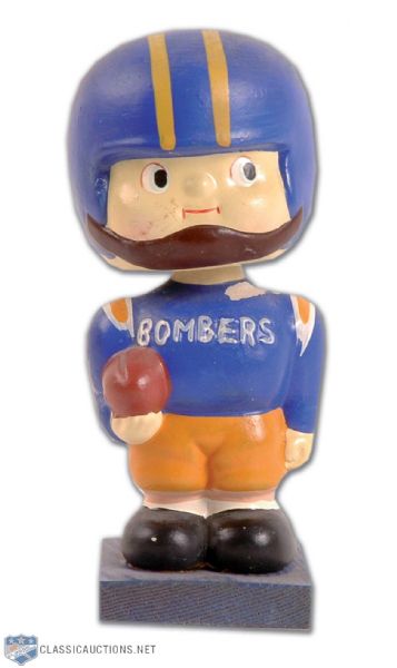 1961-65 CFL Winnipeg Blue Bombers Bobbing Head Doll