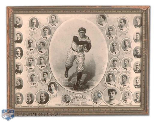 1900 Canadian Champion Ottawa Rough Riders Framed Team Photo Montage from Pittaway Studio