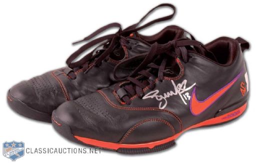 Steve Nashs Signed 2007-08 Phoenix Suns Game Worn Basketball Shoes