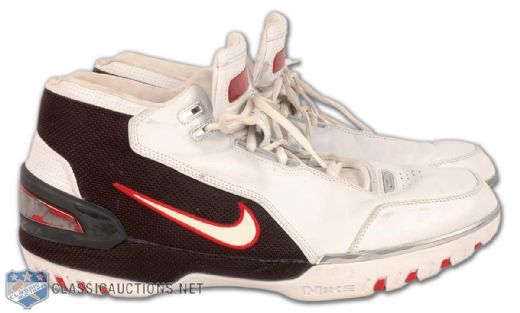 LeBron James 2003-04 Rookie Season Game Worn Basketball Shoes