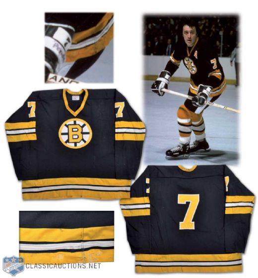 1974-75 Phil Esposito Boston Bruins Game-Worn Jersey - Photo-Matched