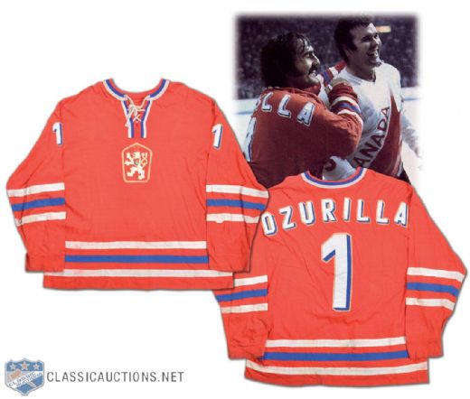 Vladimir Dzurilla 1976 Canada Cup Team CSSR Game-Worn Jersey