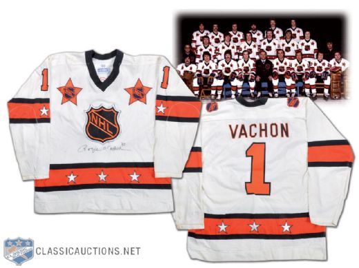 Rogatien Vachons 1978 NHL All-Star Game Signed Game-Worn Jersey