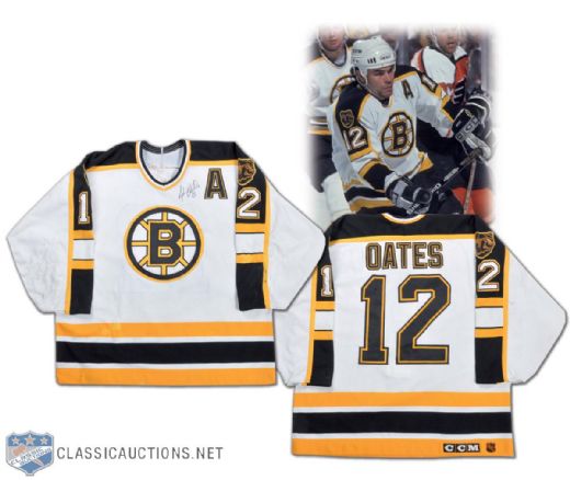 Adam Oates 1995-96 Boston Bruins Game-Worn Jersey