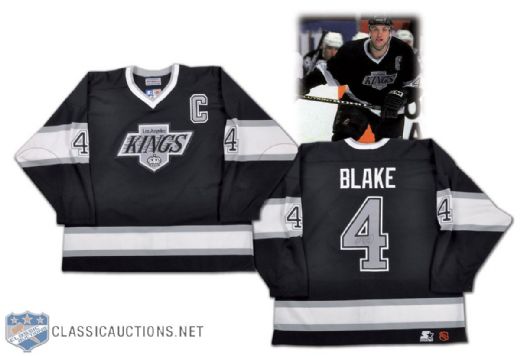 Rob Blake 1996-97 Los Angeles Kings Signed Game-Issued Captains Jersey