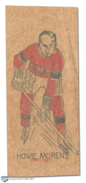 1930s Howie Morenz Montreal Canadiens Iron-On Transfer