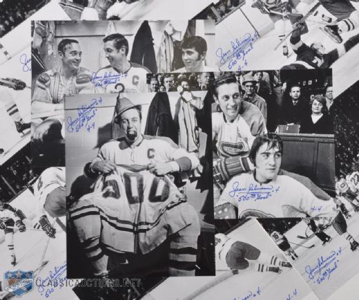 Limited Edition Jean Beliveau 500th Goal Autographed Photo Collection of 10