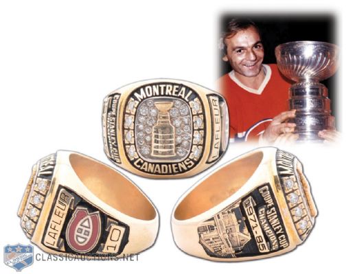 Guy Lafleur Montreal Canadiens Gold & Diamond Career Tribute Ring
