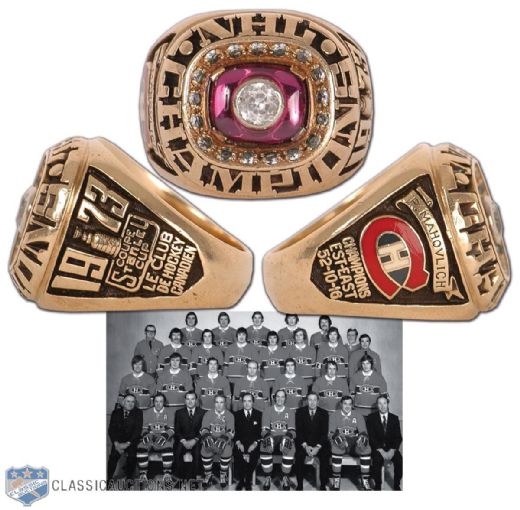 Peter Mahovlich 1972-73 Montreal Canadiens Stanley Cup Ring