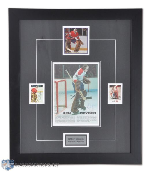 Montreal Canadiens Ken Dryden Autographed Framed Montage