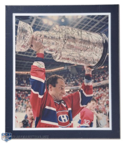 Fabulous 1986 Stanley Cup Champion Montreal Canadiens Team-Signed Photo (15 1/2" x 13 1/4")