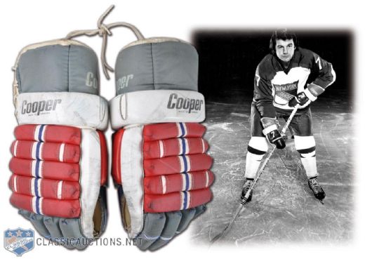 Mid-1970s Rod Gilbert New York Rangers Game-Used Gloves