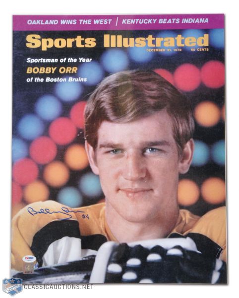Great North Road Bobby Orr 1970 Sports Illustrated Autographed Photo PSA (16" x 20")