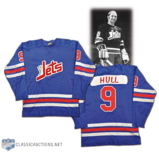 1972-73 Bobby Hull WHA Winnipeg Jets Inaugural Season Game-Worn Jersey