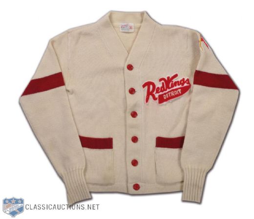 Mid-1950s Detroit Red Wings Cardigan