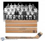 1971-72 Detroit Red Wings Alex Delvecchio & Arnie Brown Game-Used Team-Signed Stick Collection of 2