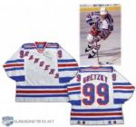 1996-97 Wayne Gretzky New York Rangers Autographed Game-Worn Home Jersey