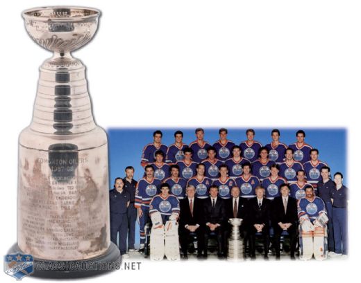 1987-88 Edmonton Oilers Stanley Cup Championship Trophy (13")