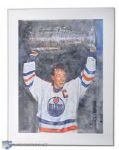 Wayne Gretzky "Raising the Cup" Trial Proof "1/1" Canvas Lithograph by Steven Csorba (28"x36")