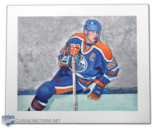Wayne Gretzky "Over the Boards" Trial Proof "1/1" Lithograph by Steven Csorba (30"x36")