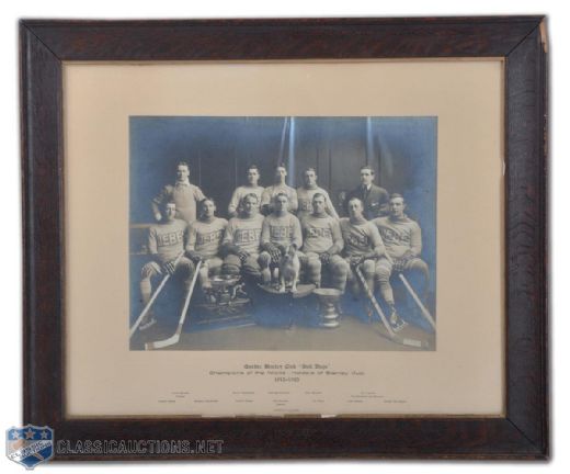 1912-13 NHA Stanley Cup Champions Quebec Bulldogs Cabinet Photograph (21" x 25")