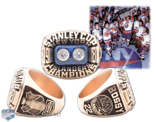 1980-81 Mike Bossy New York Islanders Stanley Cup Championship 10K Gold Ring