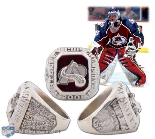 2000-2001 Colorado Avalanche Stanley Cup Championship Gold Ring