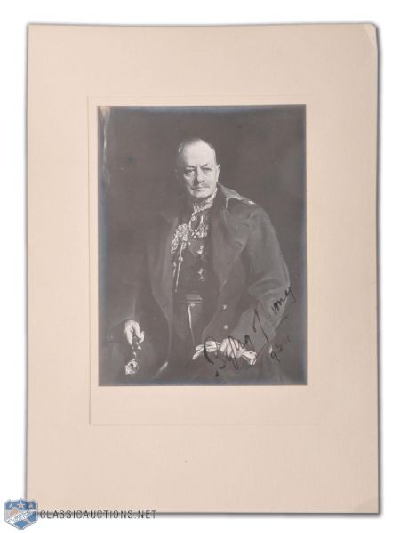 Rare Lord Byng of Vimy Signed Photographic Portait