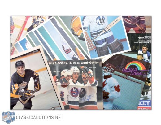 Collection of 250 NHL Signed Posters - Mostly Hall of Famers!