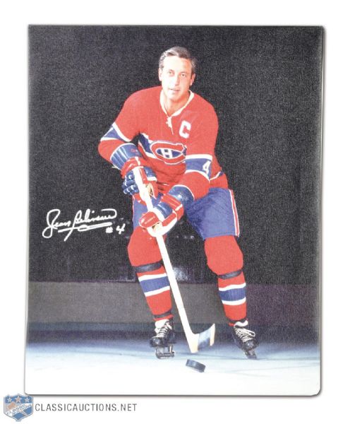 Montreal Canadiens Jean Beliveau Signed Canvas (20" x 16")