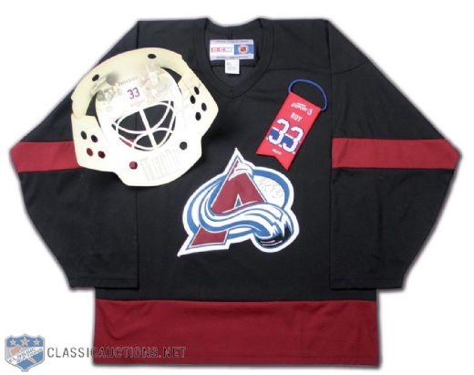 Patrick Roy Signed Colorado Avalanche Jersey Plus Montreal Canadiens Jersey Retirement Night Memorabilia Collection of 2