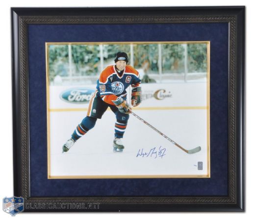 Wayne Gretzky Signed WGA Limited Edition 2003 Heritage Classic Game Framed 20" x 24" Print on Canvas #49/99