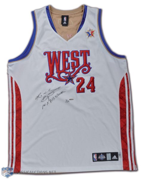 Kobe Bryant 2008 NBA All-Star Game Limited Edition UDA Signed Western Conference Jersey #7/24