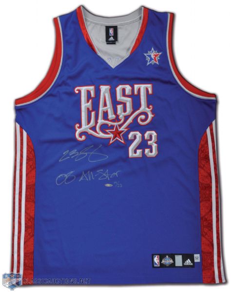 LeBron James 2008 NBA All-Star Game Limited Edition UDA Signed Eastern Conference Jersey #14/23