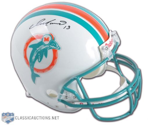 Dan Marino Signed Collection of 3, Including PSA/DNA Miami Dolphins Helmet, 8" x 10" Photo & Limited Edtion 32" x 26" Framed Montage