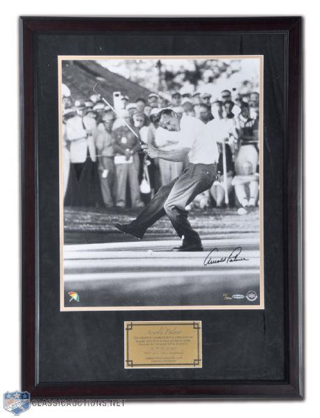 Arnold Palmer Signed Limited Edition UDA Framed 16" x 20" Photo Collection of 2, Including 1960 Masters #21/500 (26 1/2" x 26 1/2") & 1960 U.S. Open #14/500 (30 1/2" x 22 1/2")