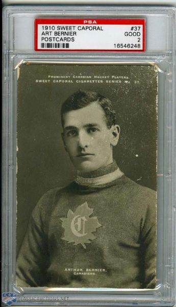 1910-11 Sweet Caporal Postcard #34 - Wanderers, Frank Glass PSA 1.5