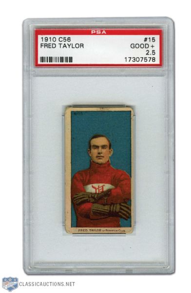 1910-11 Imperial Tobacco C56 #15 Fred Taylor Rookie Card - PSA 2.5